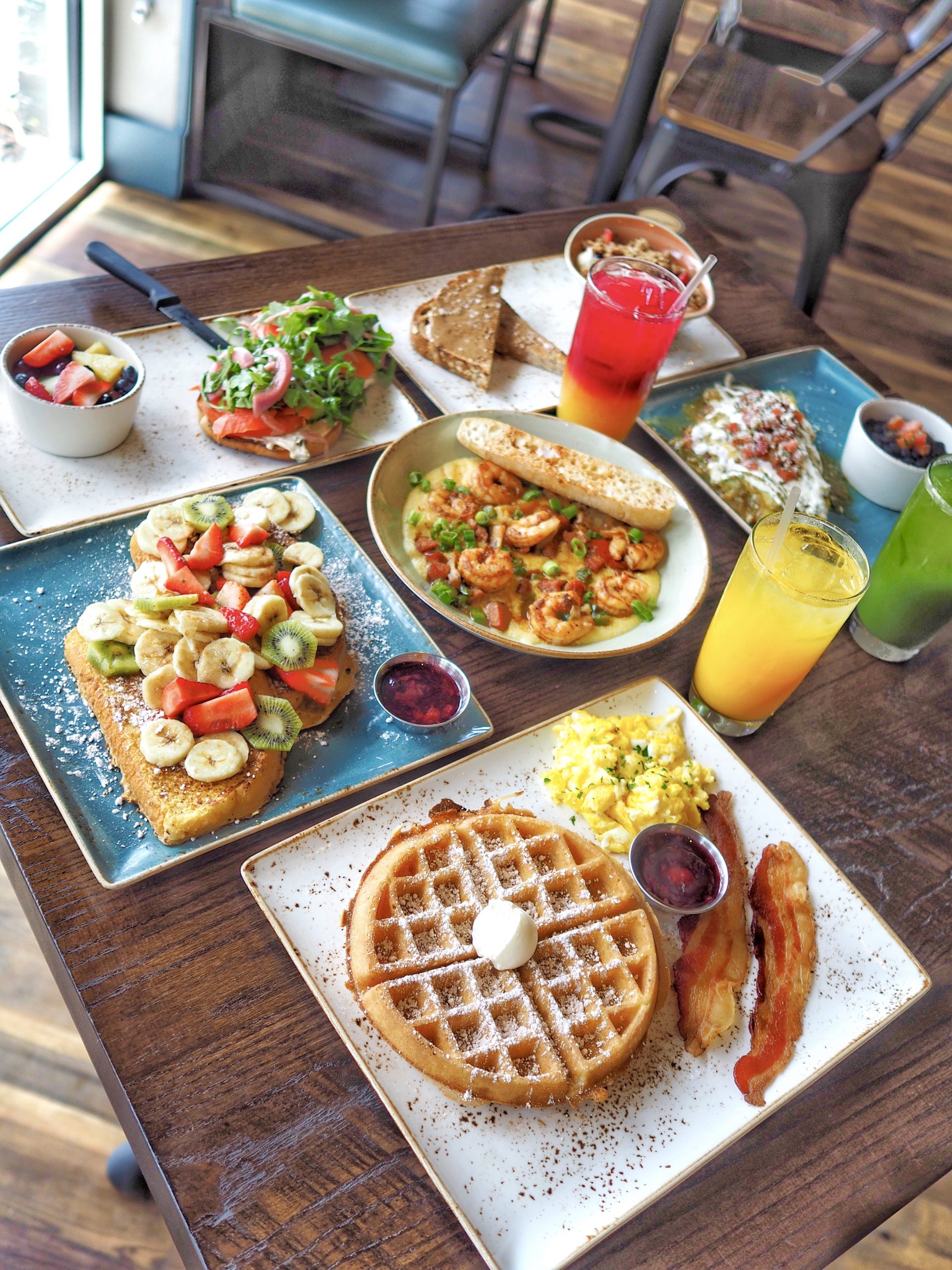 Wall of food and beverage trend images and notes